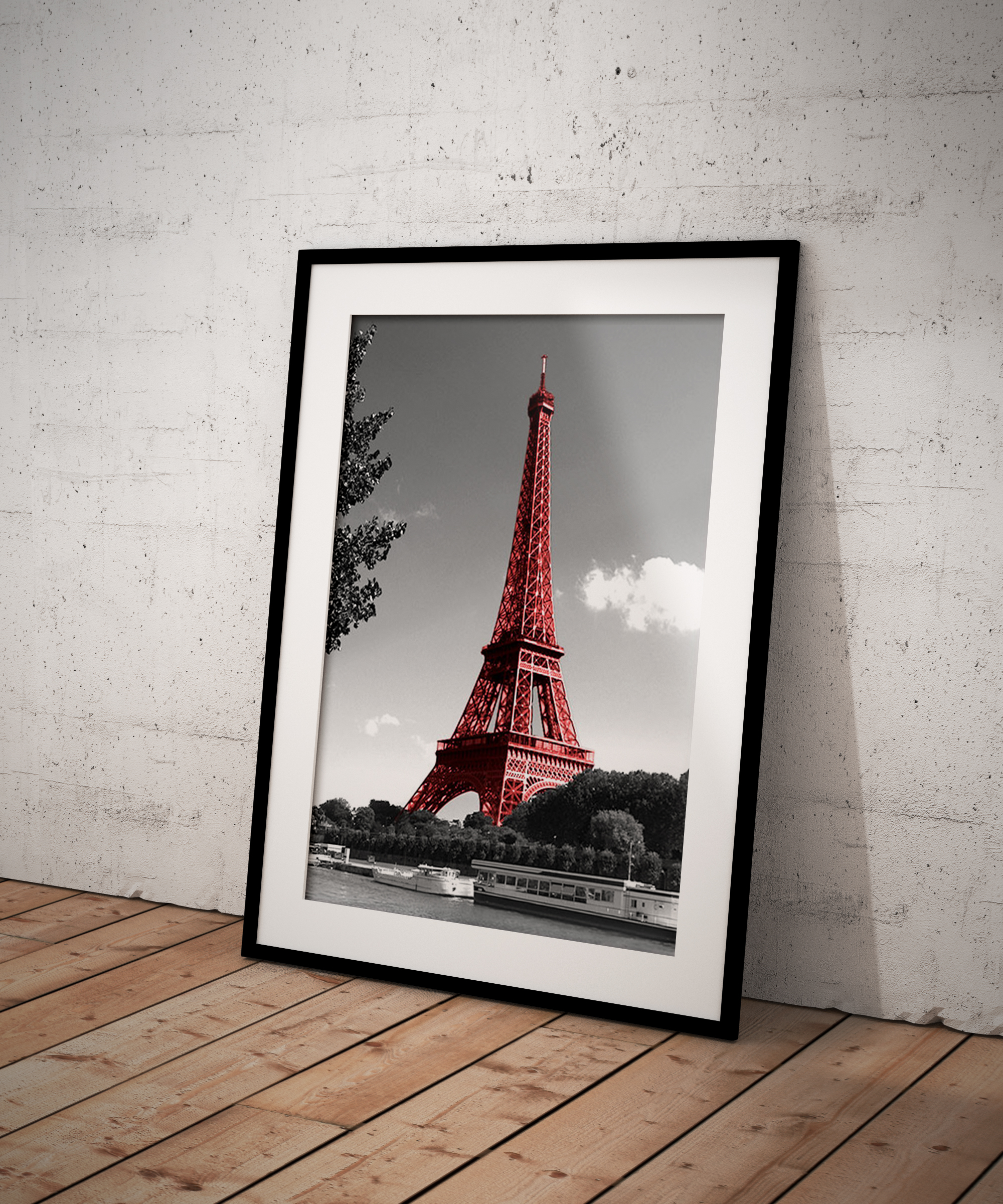 Tour eiffel en rouge