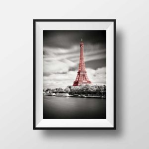 Photo Paris La Tour Eiffel en Rouge
