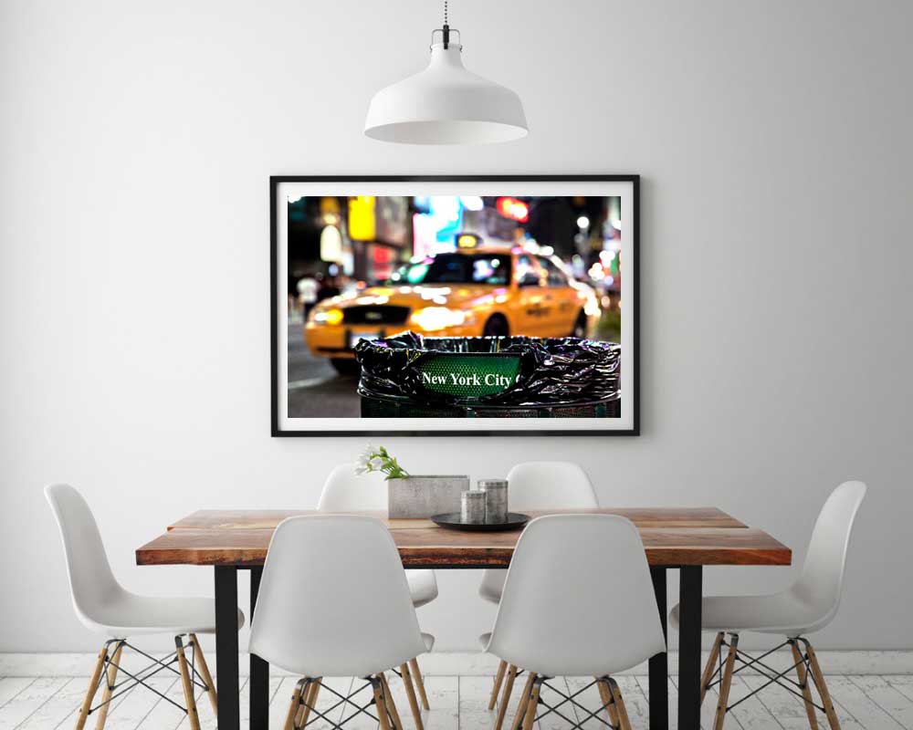 Tirage Photo Paris Couleur – Time Square Taxi Jaune New-Yorkais Manhattan – Image 2
