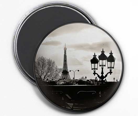Magnet Paris noir et blanc – Tour Eiffel