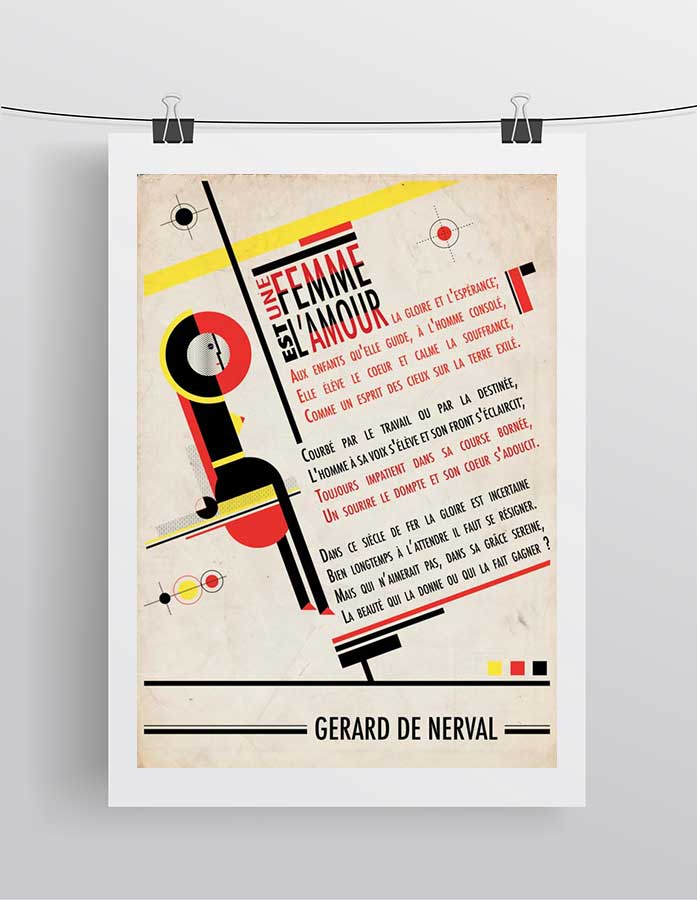 Affiche Poésie Gérard de Nerval