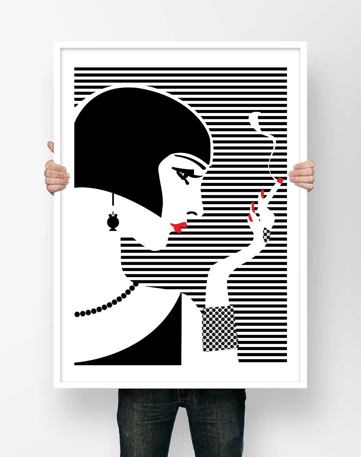 Affiche Illustration Mode - Poster Vogue Style Pop Art Portrait Rétro – Image 3