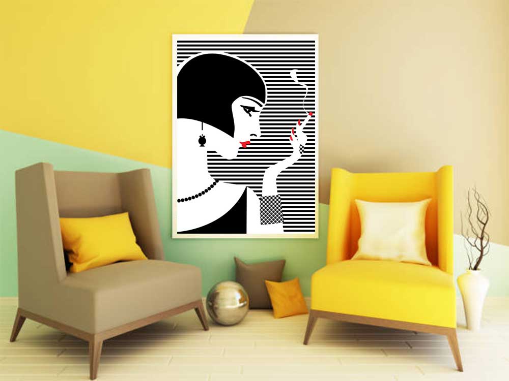 Affiche Illustration Mode - Poster Vogue Style Pop Art Portrait Rétro – Image 5