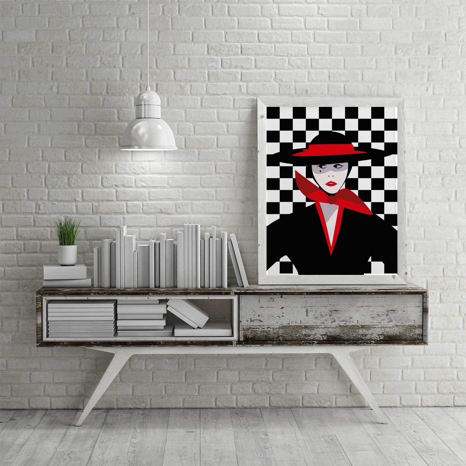 Affiche Illustration Mode - Poster Mode Pop art Portrait Années Folles – Image 2