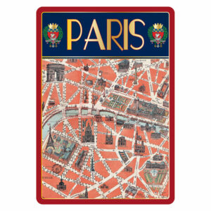 Carte Postale Paris Souvenir - Paris Plan Monumental Ancien