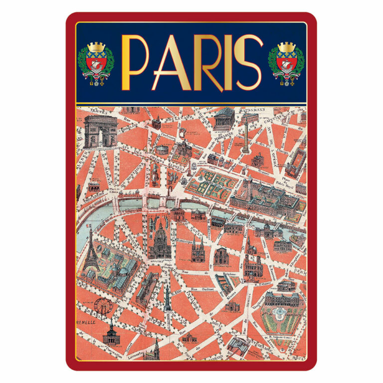 Carte Postale Paris Souvenir - Paris Plan Monumental Ancien