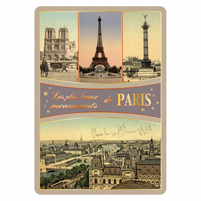 Carte Postale Paris Souvenir - Les Plus Beaux Monuments de Paris