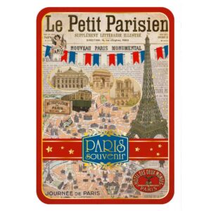 Carte Postale Paris Souvenir - Paris Le Petit Parisien CPD 006