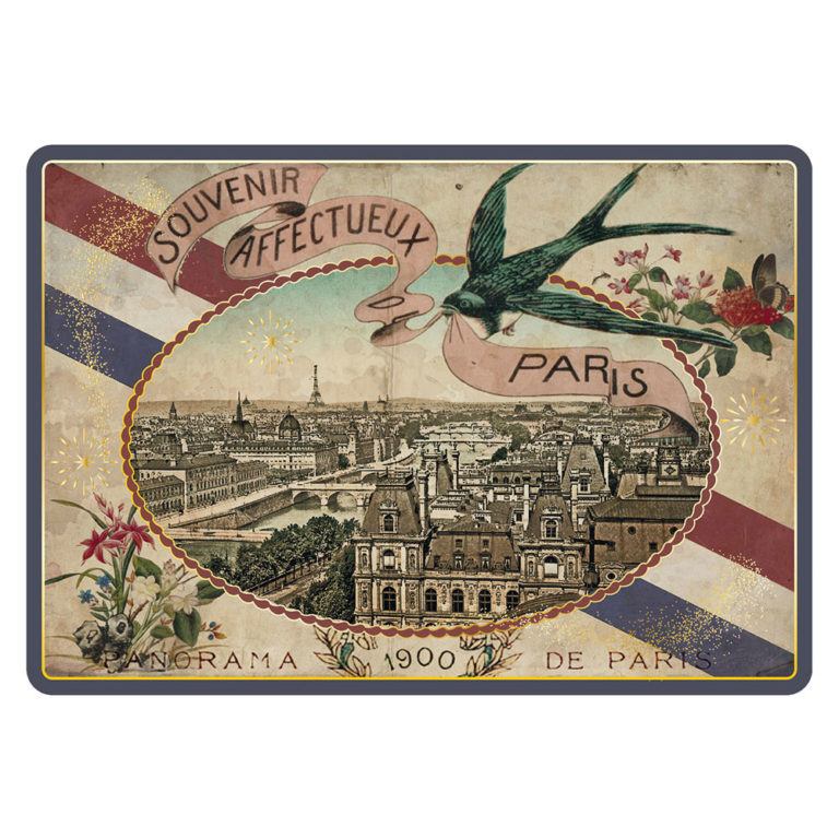 Carte Postale Paris Souvenir - Paris Souvenir Affectueux
