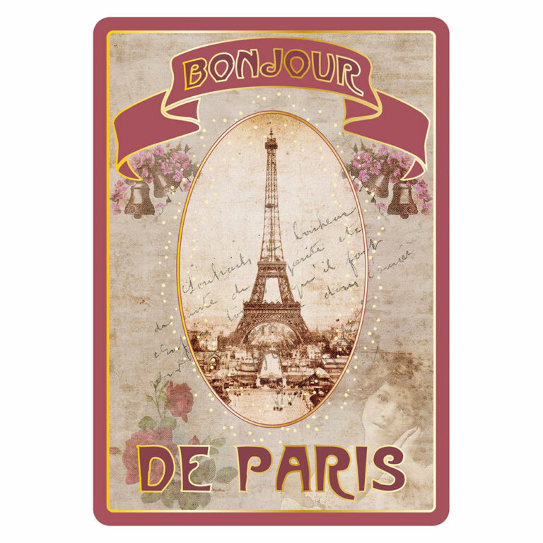 Carte Postale Paris Souvenir - Bonjour de Paris