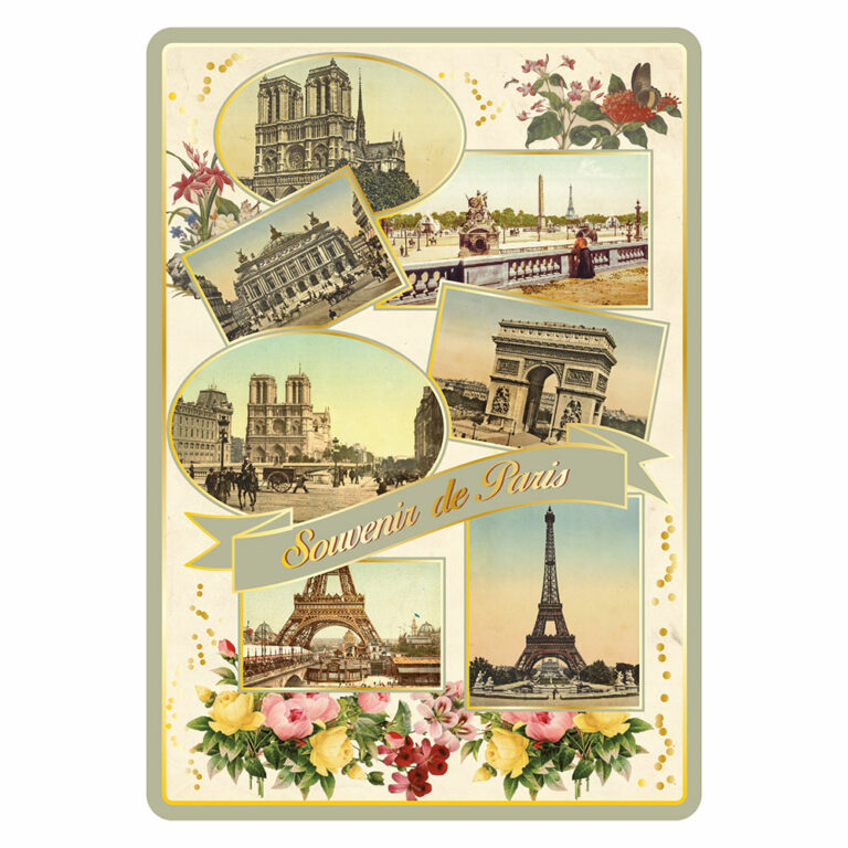 Carte Postale Paris Souvenir - Multivues Souvenir