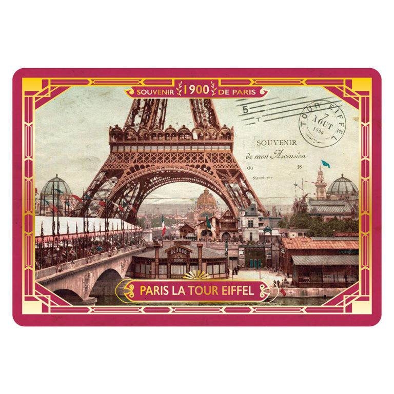 Carte Postale Paris Souvenir - Souvenir Paris 1900