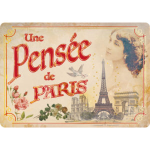 Carte Postale Paris Souvenir - Une Pensée de Paris