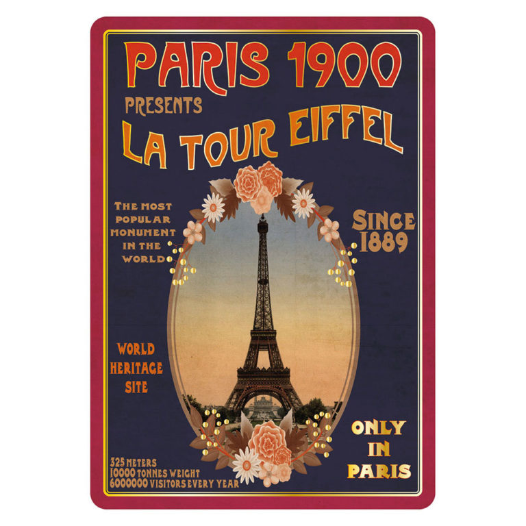 Carte Postale Paris 1900 La Tour Eiffel