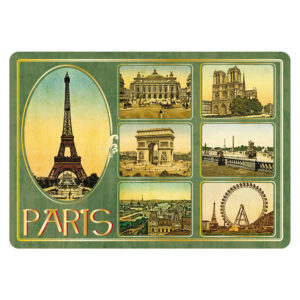 Carte Postale Paris Souvenir - Multivues