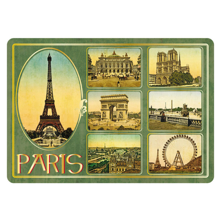 Carte Postale Paris Souvenir - Multivues