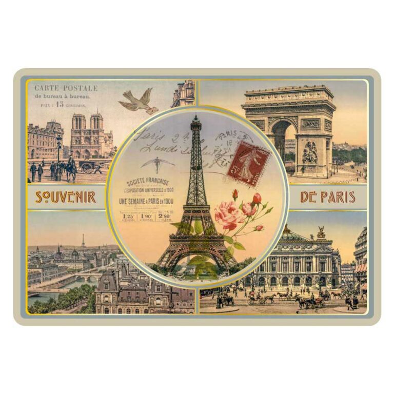 Carte Postale Paris Multivues - Paris Tour Eiffel