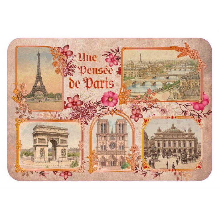 Carte postale Paris vintage – Une Pensée de Paris