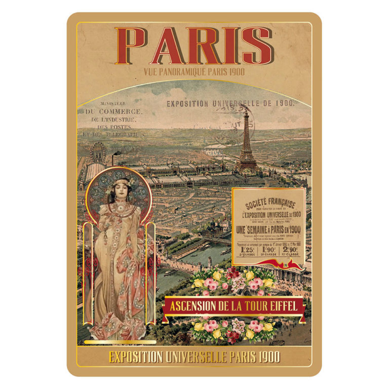 Carte Postale Paris Souvenir - Vue Panoramique Exposition Universelle 1900