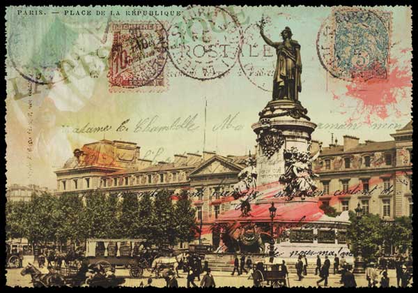 Carte Postale Paris Vintage - Place de la République PPOF 010