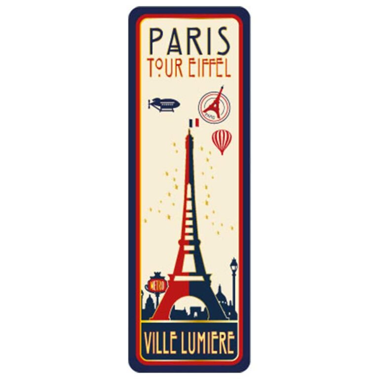 Marque-Page Paris City of Lights - Design rétro-futuriste