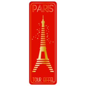 Marque-Page Paris Souvenir - Art Déco Dorure MPD 010