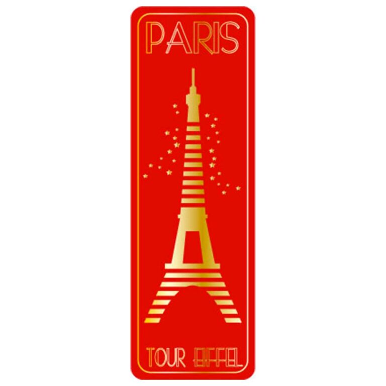 Marque-Page Paris Souvenir - Art Déco Dorure