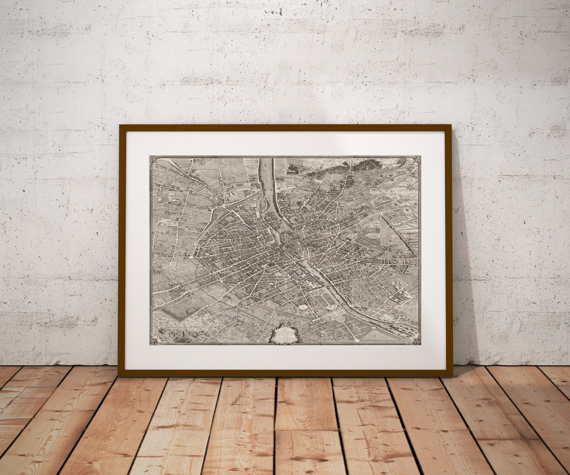 Plan Ancien Paris Turgot 1734
