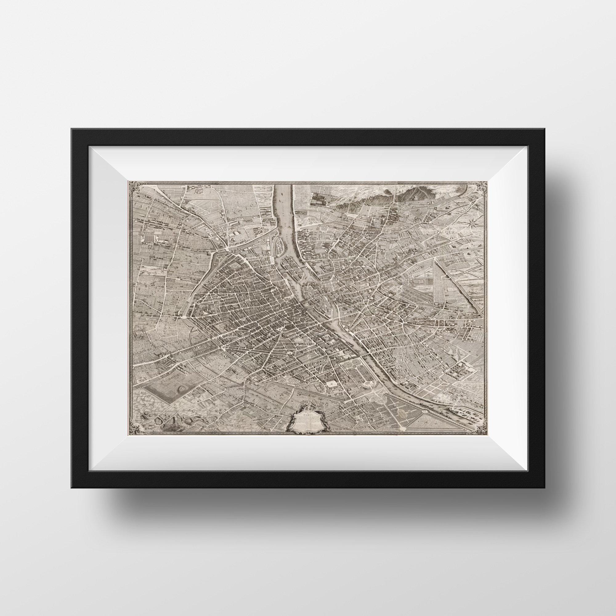 Plan Ancien Paris Turgot 1734