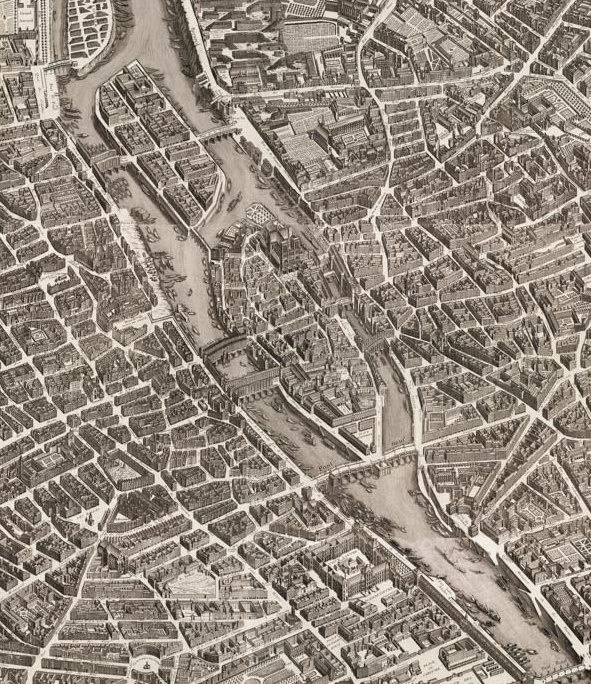 Plan Ancien Paris Turgot 1734