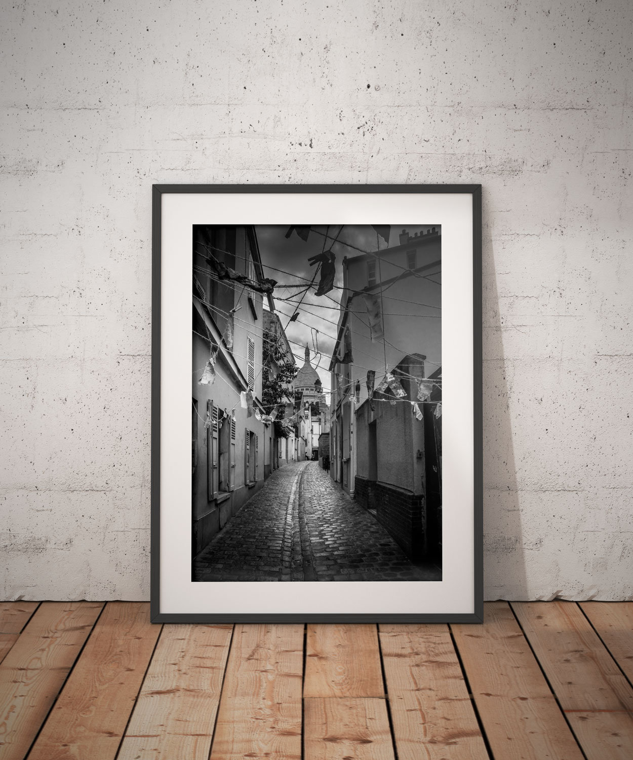 Tirage Photo de Paris Montmartre Noir et Blanc