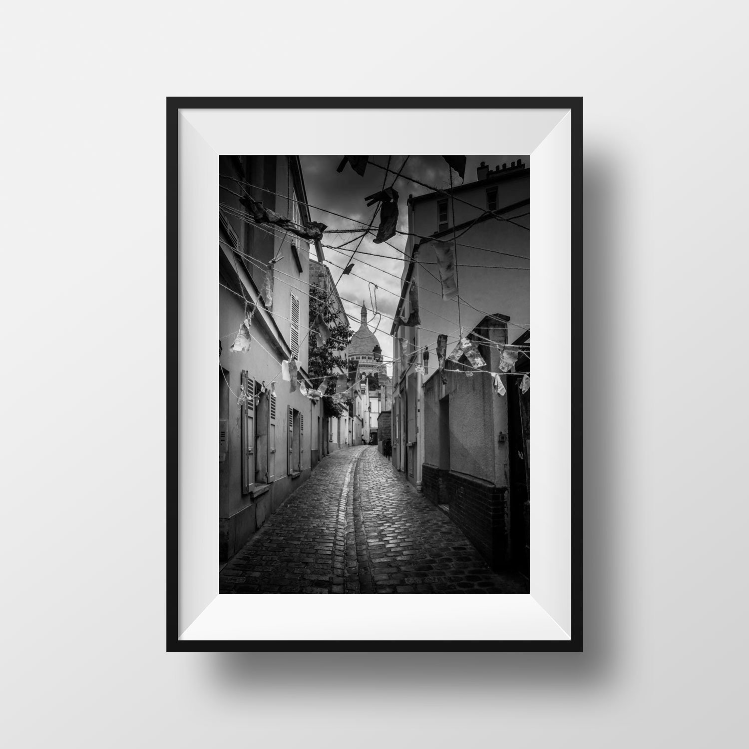Tirage Photo de Paris Montmartre Noir et Blanc