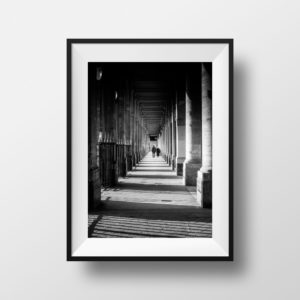 Paris PAlais Royal Noir et Blanc