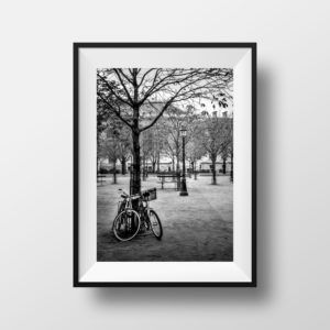 Photo Paris Place Dauphine Noir et Blanc