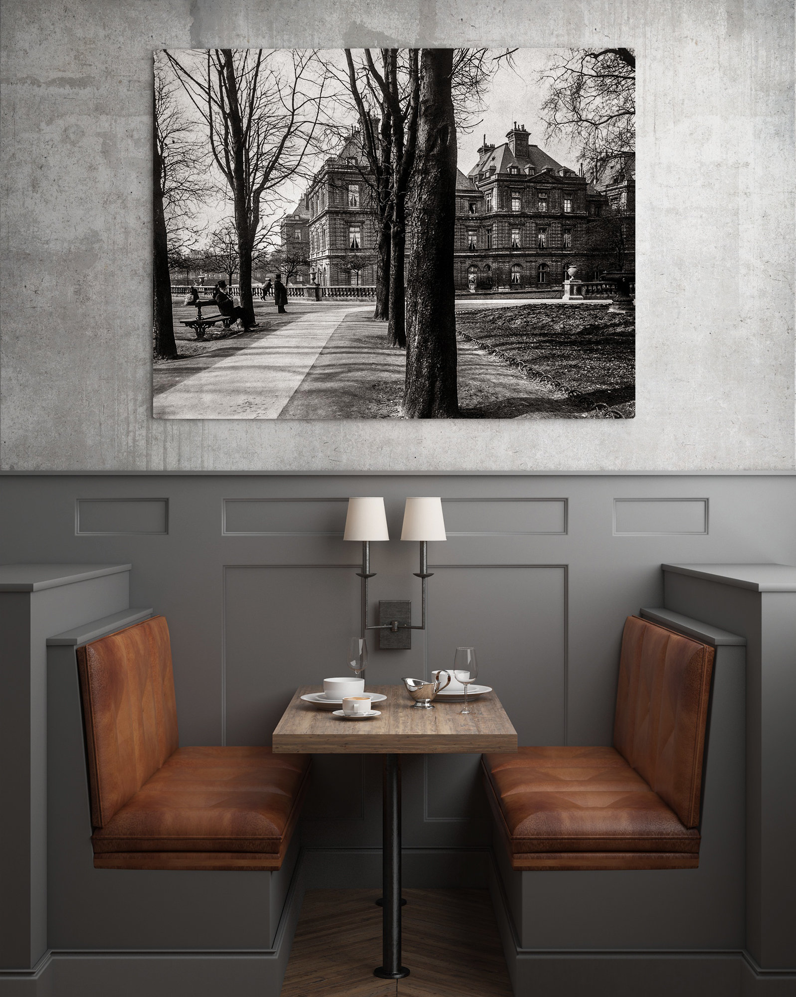 Photographie ancienne restaurée – Paris, jardin du Luxembourg (Atget) – Image 3