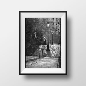 Photo de Paris Escaliers Vieux Paris Rue Stendhal 20ème