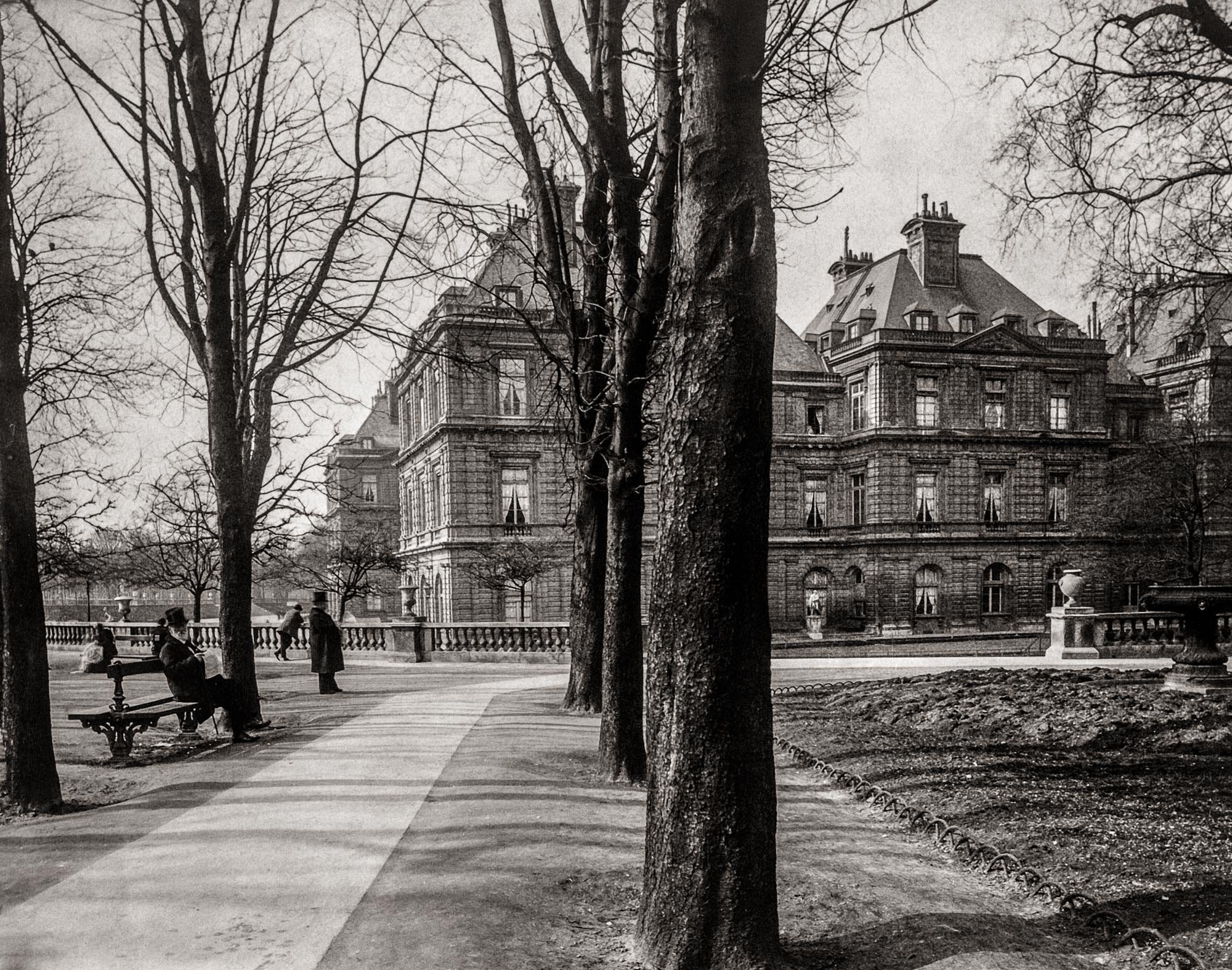 Photographie ancienne restaurée – Paris, jardin du Luxembourg (Atget) – Image 6