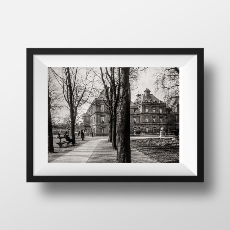 Photographie ancienne restaurée – Paris, jardin du Luxembourg (Atget)