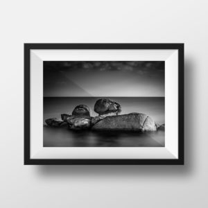 Tirage Photo Rocher Bretagne Noir et Blanc