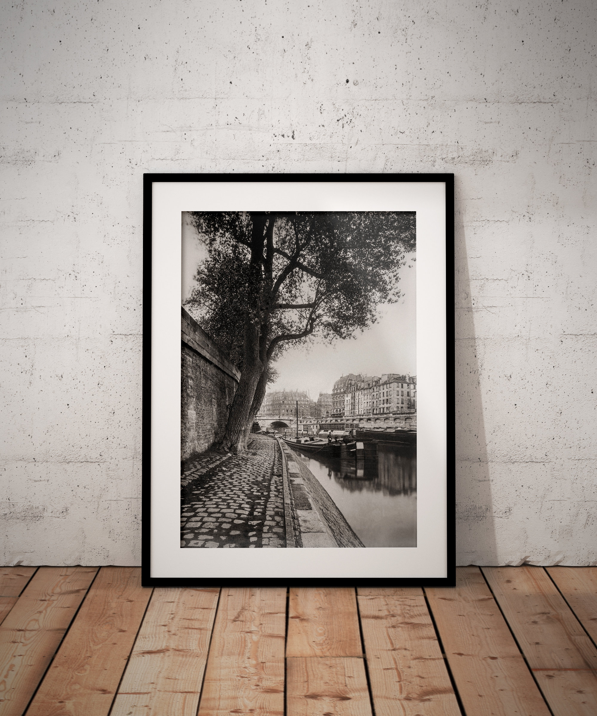 Photographie ancienne restaurée – Paris, quais de Seine (Atget) – Image 2