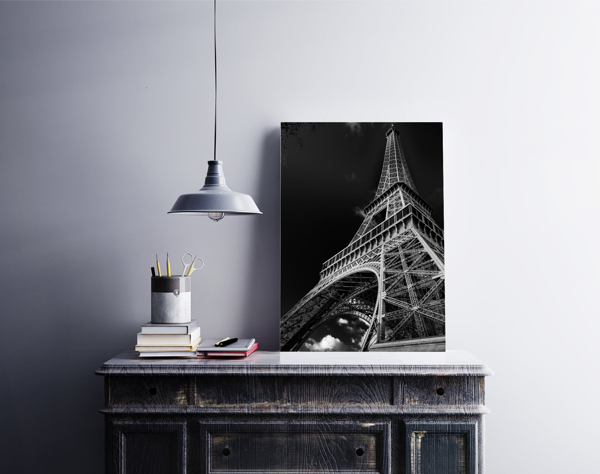 Photo Paris Tour Eiffel en Noir et Blanc