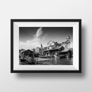Photo Noir et Blanc Venise Squero de San Trovaso