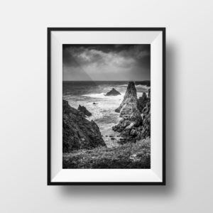 Photo Belle Ile en Mer Port Coton en Noir et Blanc