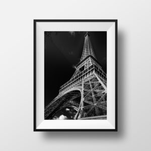Photo Paris Tour Eiffel en Noir et Blanc