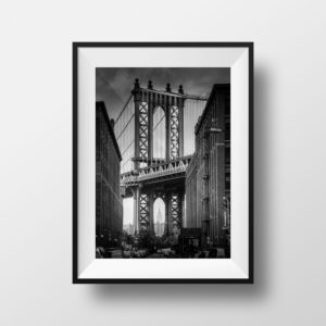 Photo New-York Manhattan Bridge Noir et Blanc