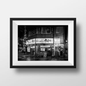 Photo Noir et Blanc Japon Tokyo Shinjuku
