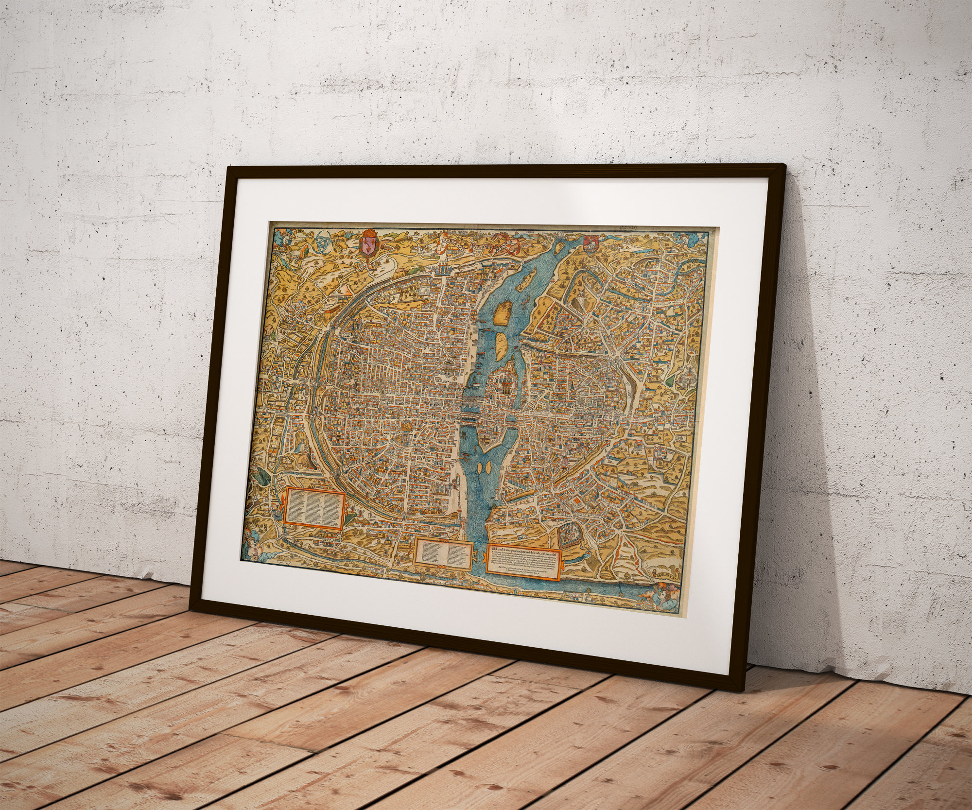 Plan Ancien Paris Truschet et Hoyau 1553