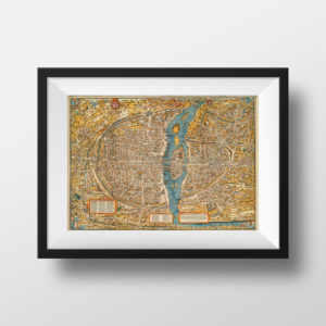 Plan Ancien Paris Truschet et Hoyau 1553
