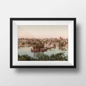 Photo Ancienne Inde Amritsar Harmandir Sahib Temple d'or