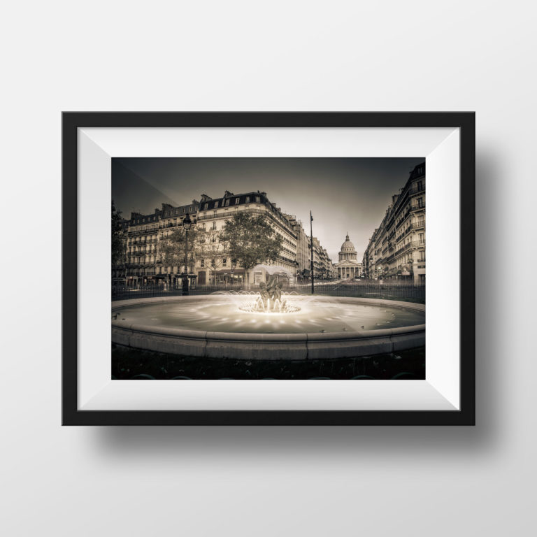Tirage Photo Paris Couleur – Couché de soleil Paris Affiche Poster paysage urbain Décoration Murale – Paris